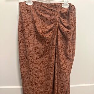 Nine West XS midi cheetah print skirt